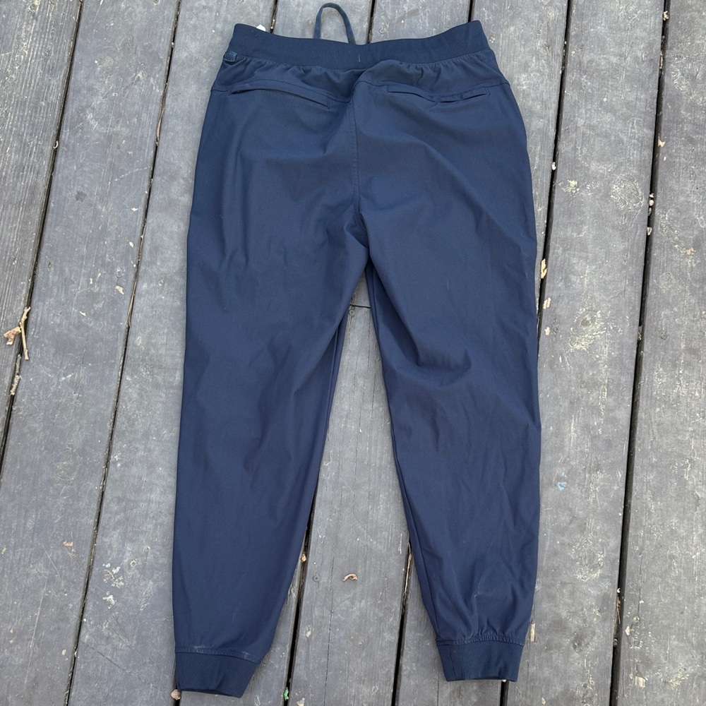 Men's Navy Drawstring Jogger Pants - Casual Performance Fit - Picture 5 of 8